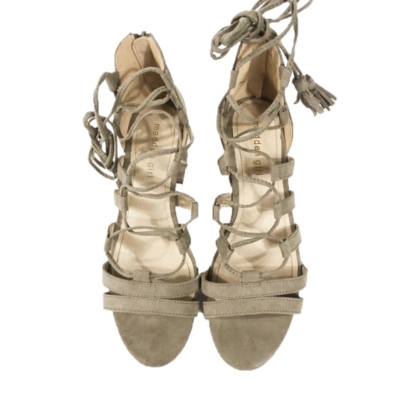 Madden Girl Gladiator Sandals Size 9M Taupe - Picture 5 of 7